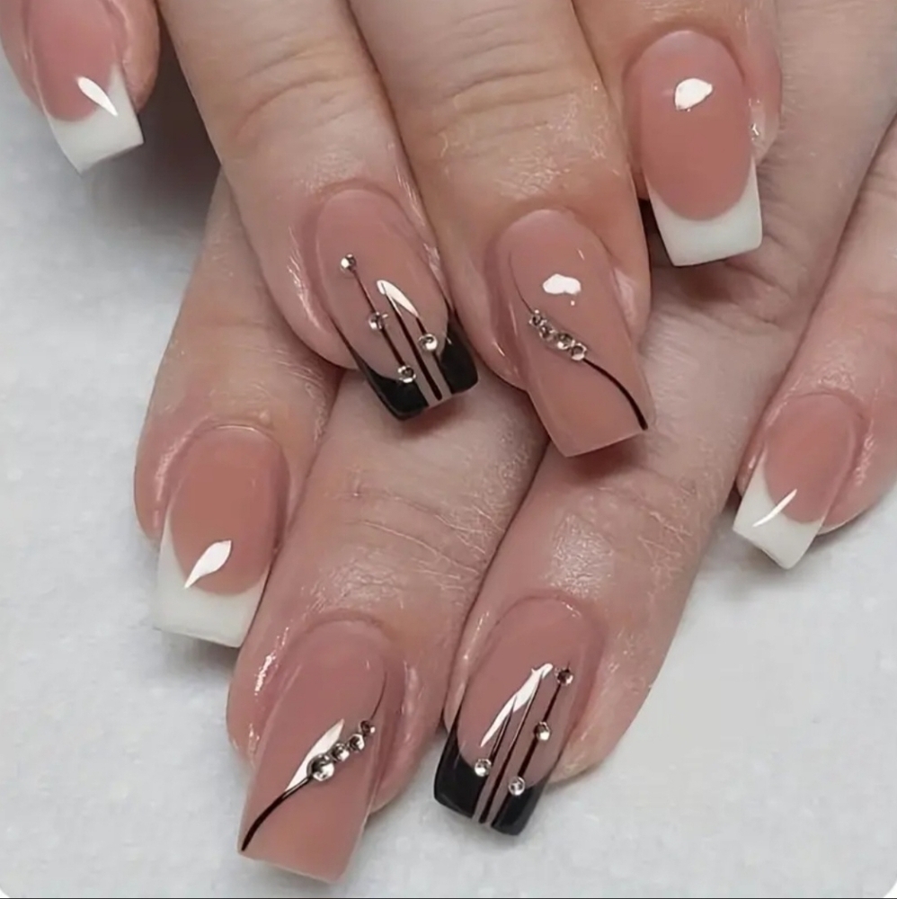2/$16 Rhinestone Press On Nails